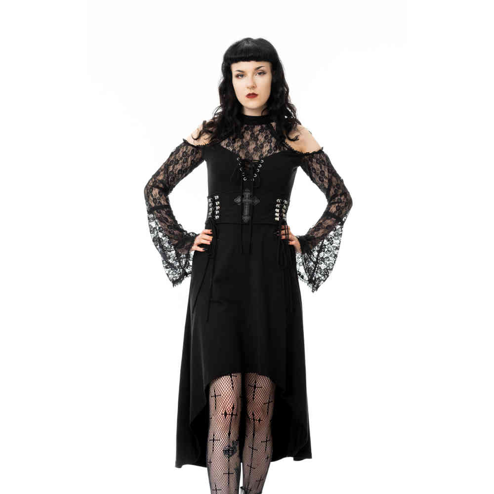 Poizen Industries - Katayun Robe haute et basse - Noir